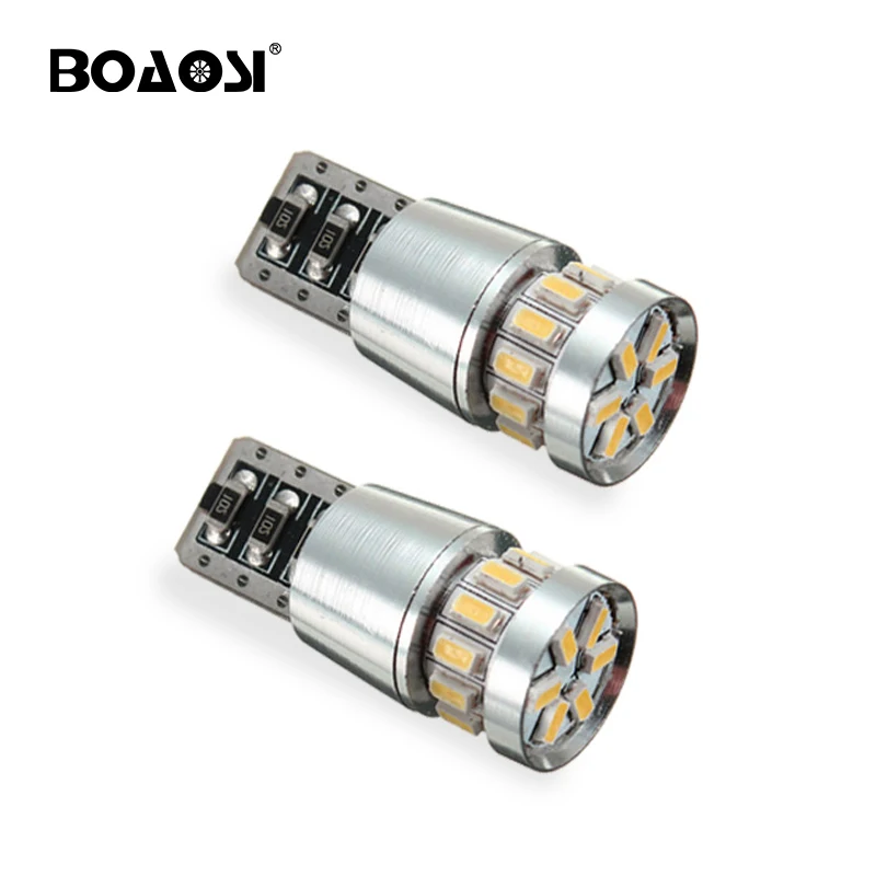 

4x W5W T10 LED Canbus Error Free 18SMD 3014 6000K White Car Interior Dome Door Reading Light Bulb