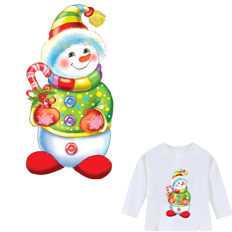 

Colife Christmas Patches For Clothing Cute Snowman Patch Children's DIY Decoration A-level Washable Stickers Christmas Gift