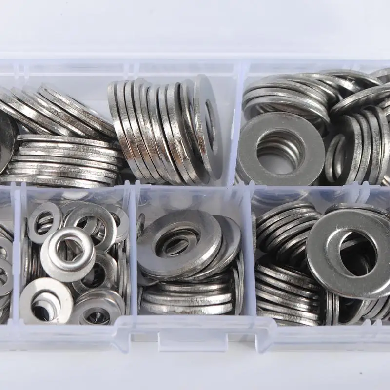 270pcs Box packed Stainless Steel Washer For Mechanical Engineering