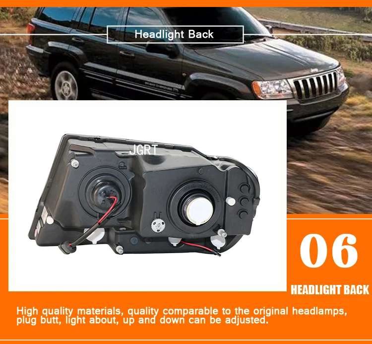 2 шт. автомобильный стиль светодиодный фары для Grand Cherokee 2009- для головного фонаря светодиодный DRL Объектив двойной луч H7 HID Xenon bi xenon объектив
