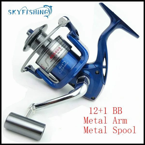 

2018Hot Super Allblue Technology Fishing Reel 12BB + 1 Bearing Balls 1000-7000 Series ABJF Spinning Reel Boat Rock Fishing Wheel