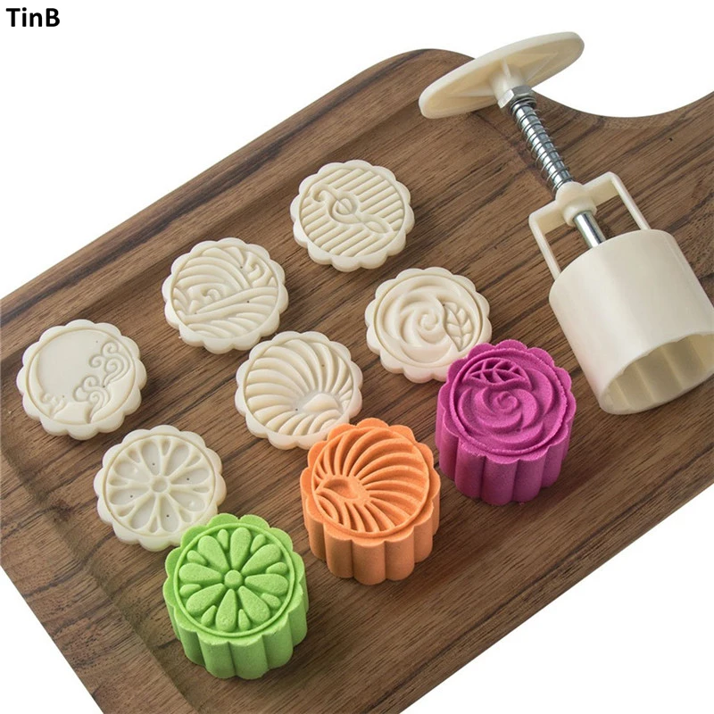 8 Round Silicone Soap Mold Bread Moon Cake DIY Mould Handmade Baking Tool CF 