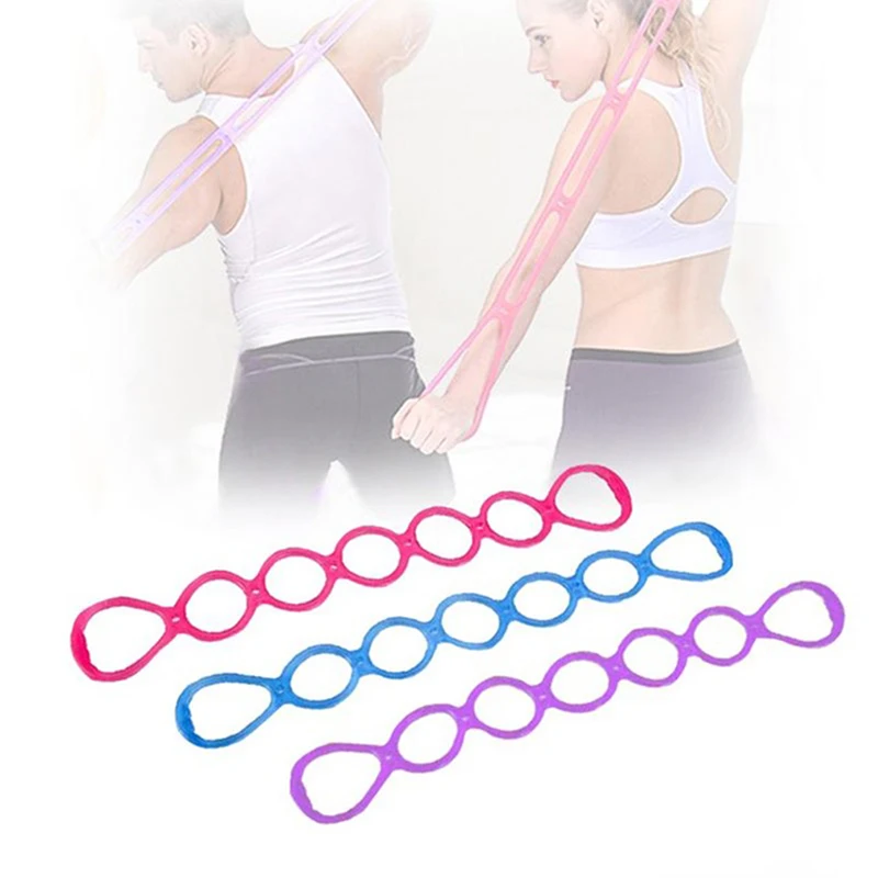

Gym Elastic 7 Hole Silicone Tension Rope Yoga Tension Band For Women&Men's Arm Strength Training Exercise Equipment