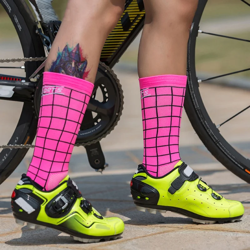 Фирменная Новинка приходят Для мужчин носки унисекс хлопок PolyesterPlaid дышащие спортивные носки модный пэчворк Цвет Повседневное носки