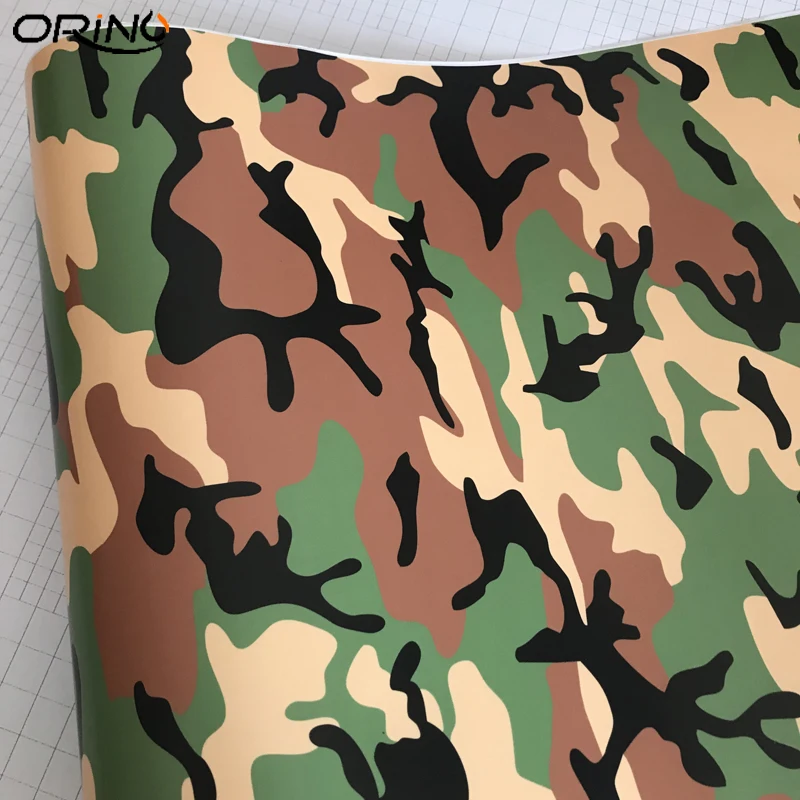 Black Green Camouflage Vinyl Film Sticker-4