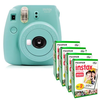 Fujifilm Instax Mini 8 Plus камера 5 цветов+ Fuji 80 мгновенная пленка белая кромка картинка Обычная фотография - Цвет: Mint