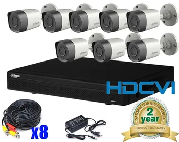 شراء 2016 داهوا HAC-HFW1200RP HDCVI 2MP HD الأشعة تحت الحمراء في الهواء الطلق رصاصة CVI كاميرا داهوا HCVR7108H-S2 8CH H.264 HDCVI DVR الأمن نظام الدائرة التلفزيونية المغلقة