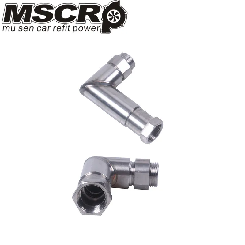 

O2 oxygen sensor angled extender spacer 90 degree 02 bung extension M18 X 1.5