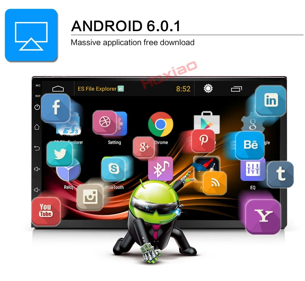 2 Din Android 7 0 автомобильное радио универсальная GPS навигация Bluetooth WiFi 1024*600 Авторадио