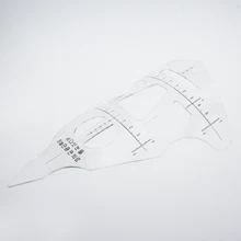 10 шт. Перманентный макияж лицевая линейка пластиковая Татуировка формовочный трафарет линейка для бровей Косметическая бровей формирующая Татуировка Инструмент для начинающих