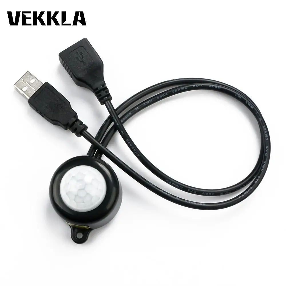 Mini pir motion sensor Detector Switch LED USB Infrared Motion Closet