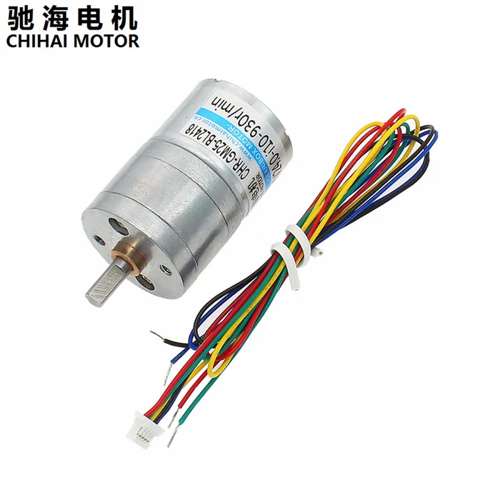 Chihai мотор CHR-GM25-BL2418 бесщеточный двигатель постоянного тока с встроенным приводом, 24V 12V