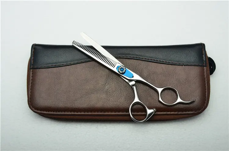 Thinning Add Case 6 ''17,5 см Индивидуальный бренд логотип Япония 440C профессиональные человеческие ножницы для волос Парикмахерские ножницы для резки филировочные ножницы C1016 - Цвет: Thinning Add Case