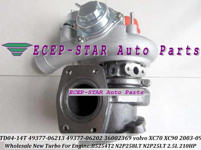 TD04 TD04-14T 49377-06213 36002369 Turbo Turbocharger For Volvo Volvo-PKW XC70 XC90 2003-09 B5254T2 2.5T 2.5L 210HP