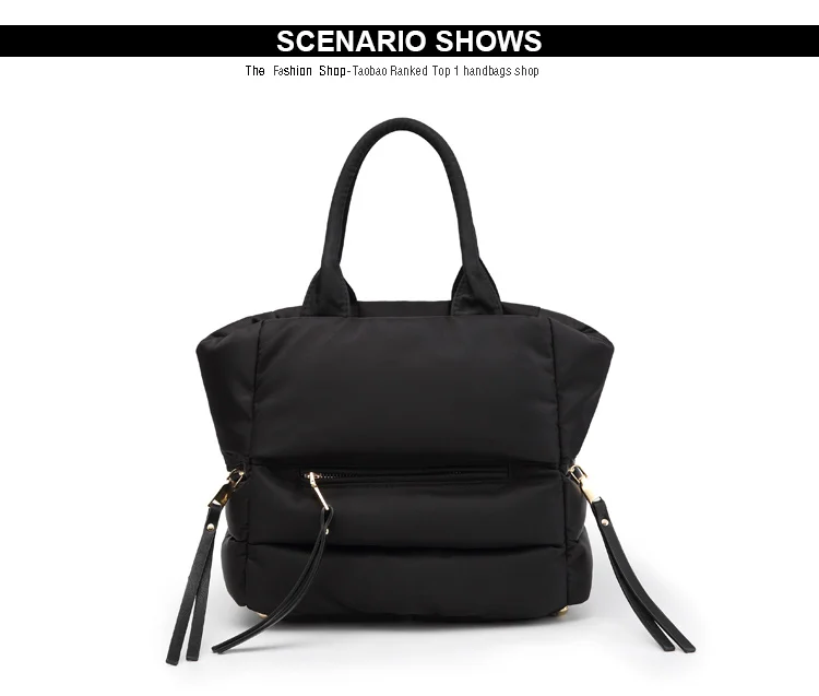 mulher casual algodão totes saco para baixo