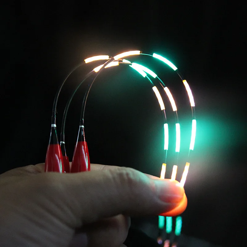 

1PC LED Electric Fishing Float Light Fishing Tackle Luminous Electronic Floats Deep Water Float + Battery