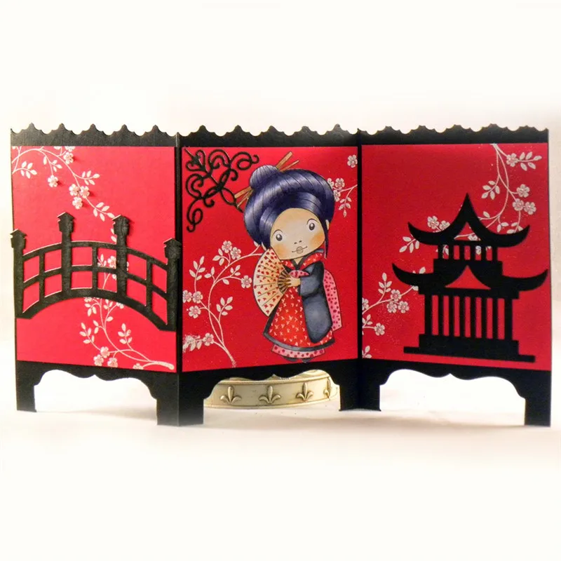 GJCrafts جسر سياج المعادن قطع يموت جديد 2019 للمركبات يموت سكرابوكينغ ألبوم النقش يموت قطع بطاقة صنع الديكور
