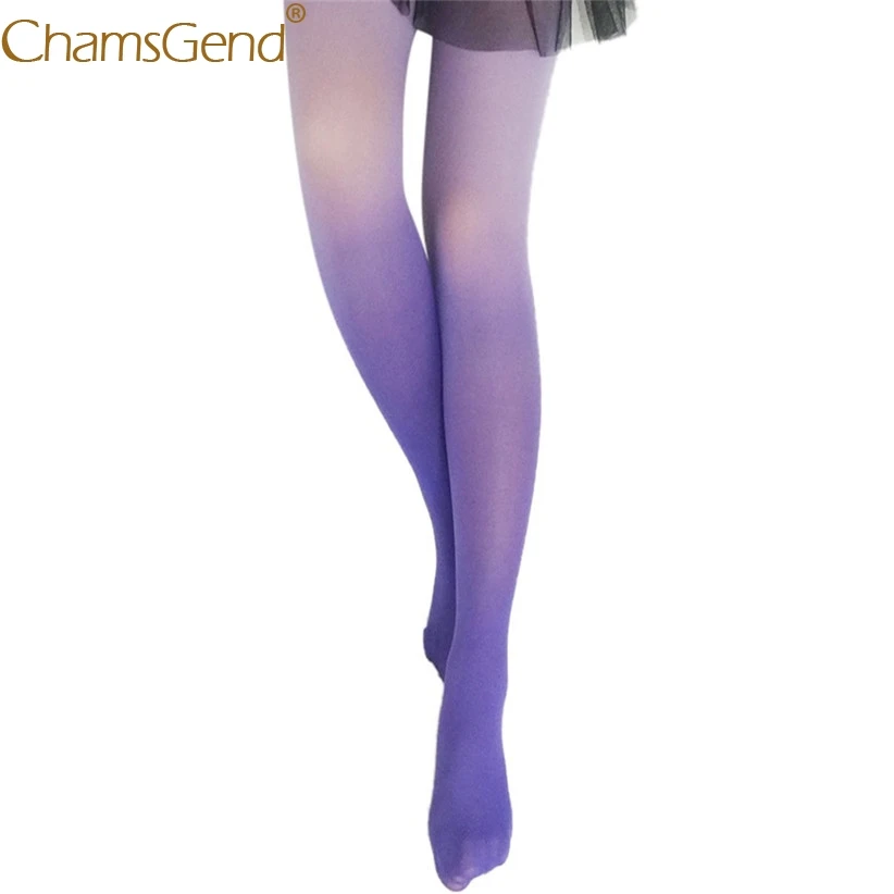

Newly Design Women Sexy Tights Gradient Color Skinny Over Knee High Woman Stockings Pantyhose 80911