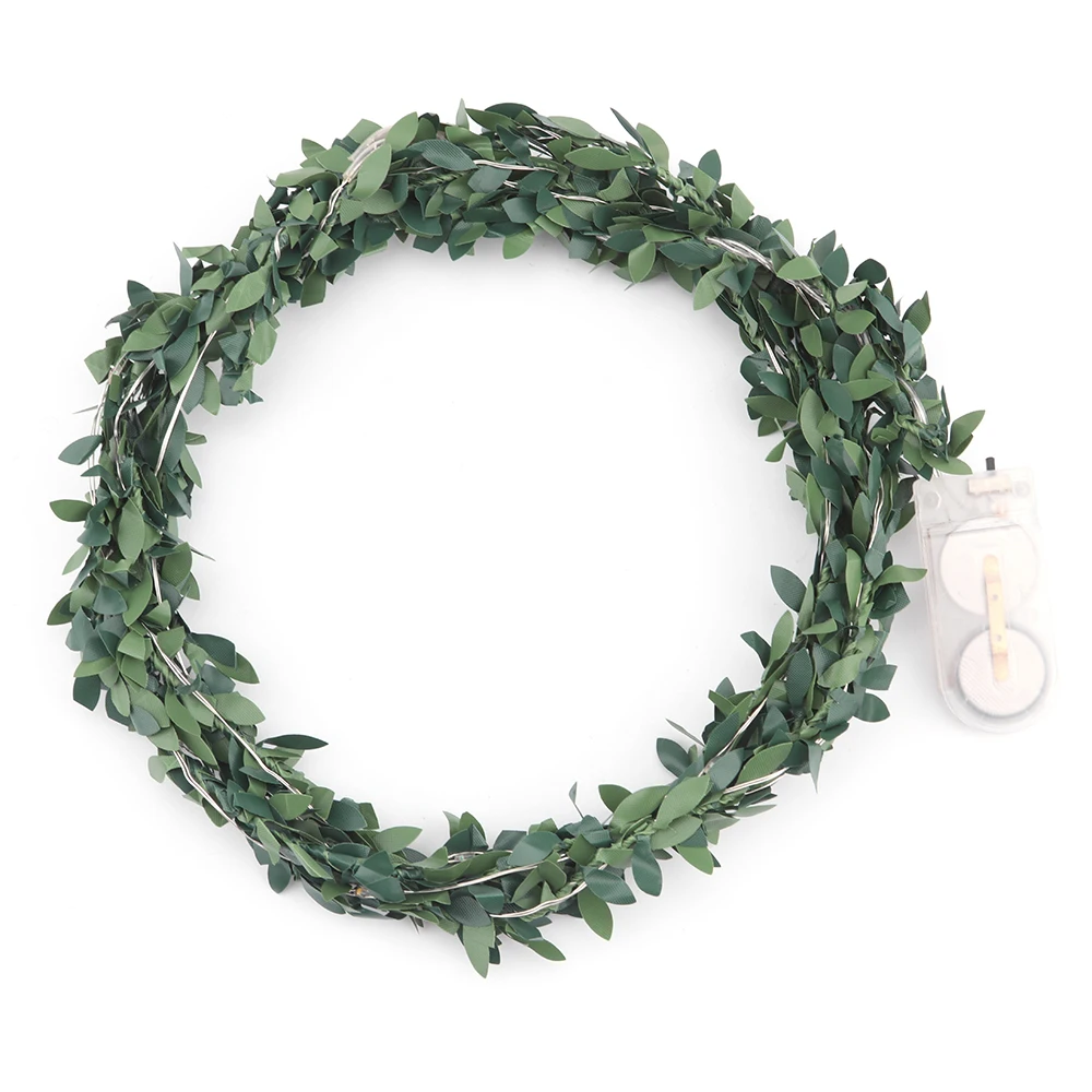 

2M 20-LEDs Waterproof Leaf Garland Battery 2018Copper LED Fairy String Lights for Christmas Wedding Decoration Party Event