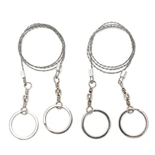 2 шт./лот Проволока из нержавеющей стали увидел открытый практическая аварийного выживания Шестерни инструменты оптом