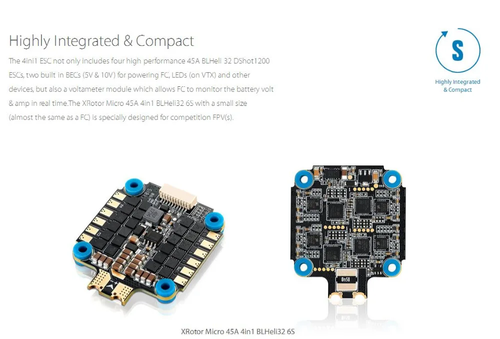Модернизированный комбо-микроконтроллер Hobbywing XRotor F4 G2 и 60A 4в1 BLHeli32 6S ESC поддержка DShot1200 для дрона FPV