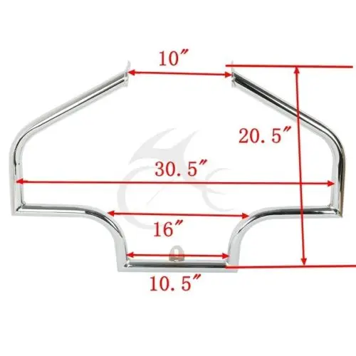 Хромовая защита двигателя автомобильная шина для Harley FLSTN Softail Classic Deluxe FLSTF Heritage FLSTC