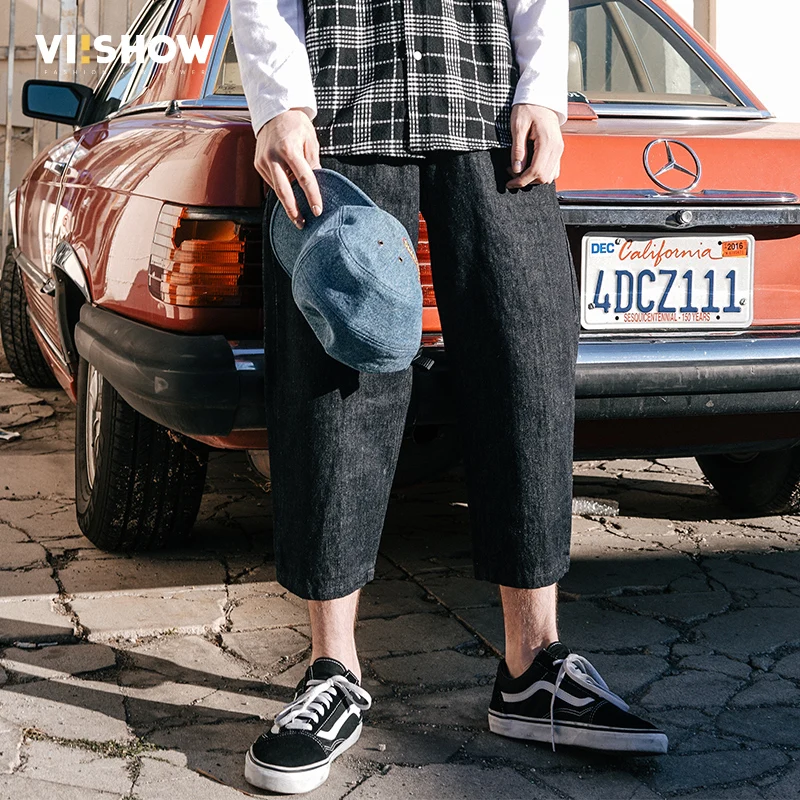 

VIISHOW Jeans Men Slim Fit Elastic Waist Jeans Men Denim Trousers Brand Clothing Men's Jeans Pants Men denim pants NC1106171