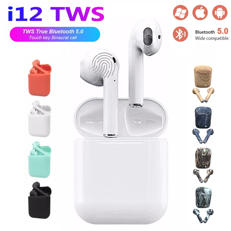 

i12 TWS Bluetooth Earphones Wireless Bluetooth Headsets Sport 3D Surround Sound Wireless Headset Touch control Earbuds