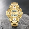 Gold Watch Men LED Digital Sports Watches Man Waterproof Stainless Steel Band Luxury Brand Mizums Men's Quartz Wristwatch XFCS ► Photo 2/6