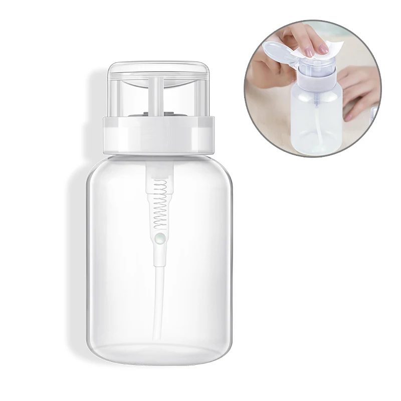 1 шт. пластиковый пусковой Пустой дозатор для снятия лака для ногтей прозрачная бутылка для спирта 120 мл