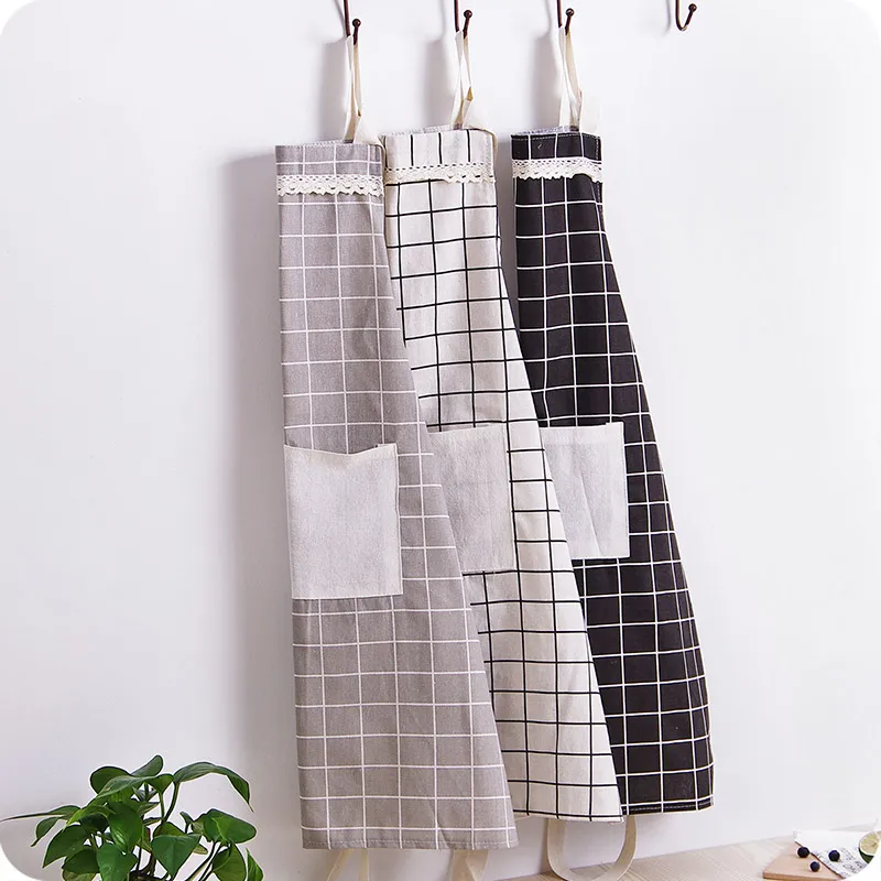 

1pcs Apron with Pockets Thicken Cotton Polyester Blend Cooking Kitchen Restaurant Sleeveless Waterproof Unisex Apron