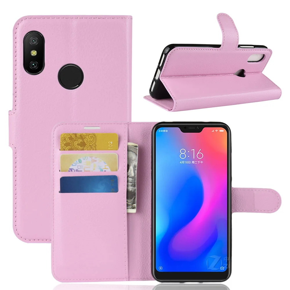 Чехол для телефона Xiaomi Redmi 6A чехол 6 роскошный из искусственной кожи с подставкой