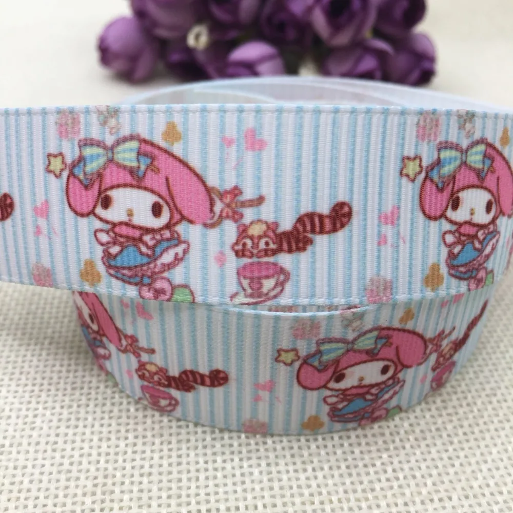 

10 yards 25mm cute Melody mix cartoon grosgrain ribbons DIY Hairbow sewing supplies DIY hair ribbon 36215
