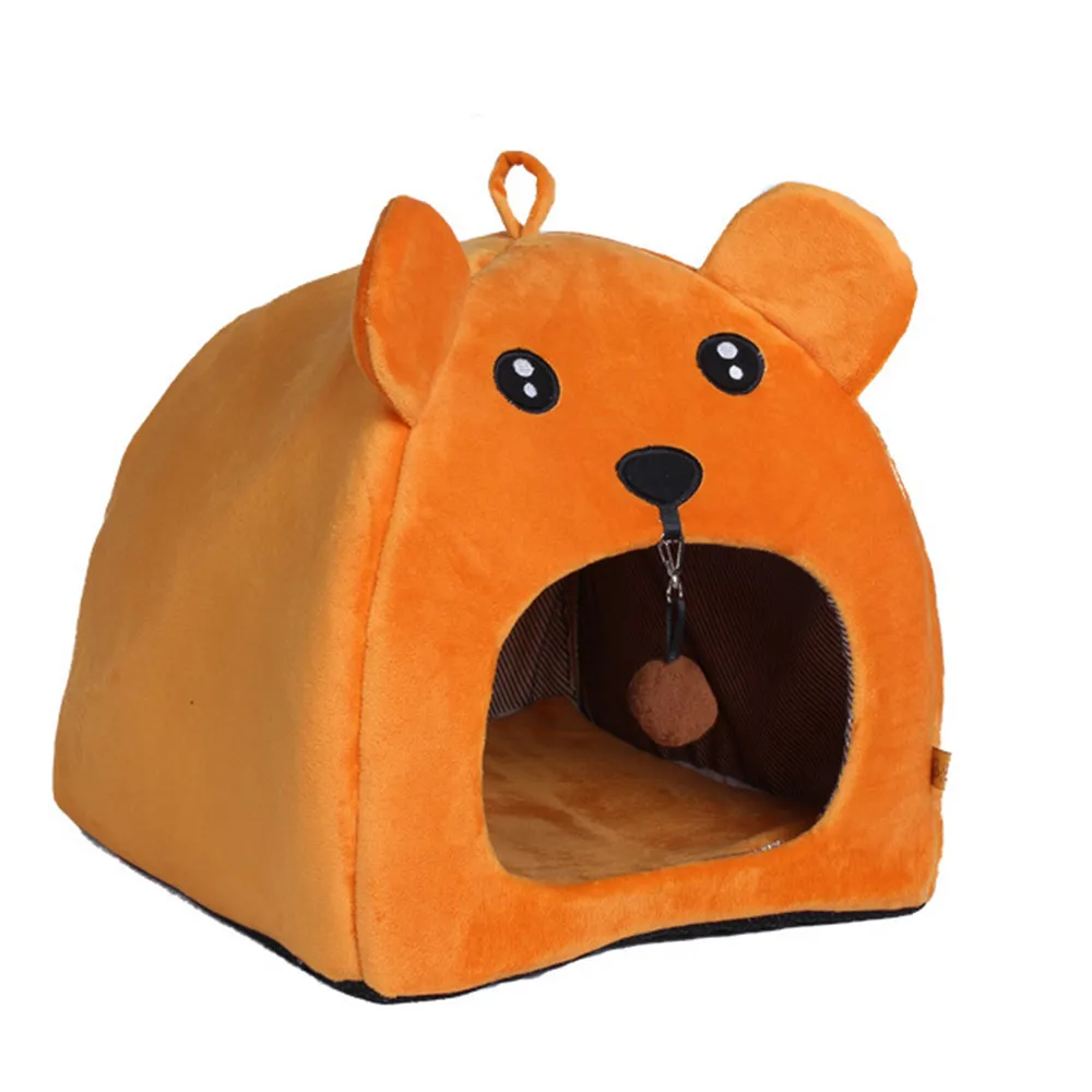 

New Foldable Pet House&Bed Dog Cat Soft Kennel Mat Pad Warm Puppy Cushion Basket Perrera Linda Mascota