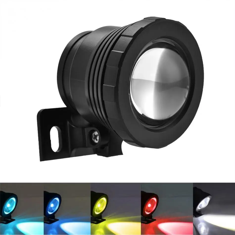 12V 5W RGB Waterproof Pool Light Aquarium LED Spotlight Lamp Underwater Light for Fish Tank Pool Garden Underwater LED Light