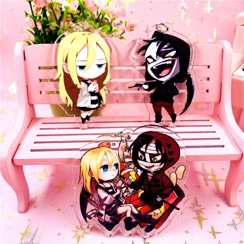 

Anime Angels of Death Keychain Acrylic Keyring Cute Kawaii Figure Pendant Keychains Chaveiro Souvenir Gifts