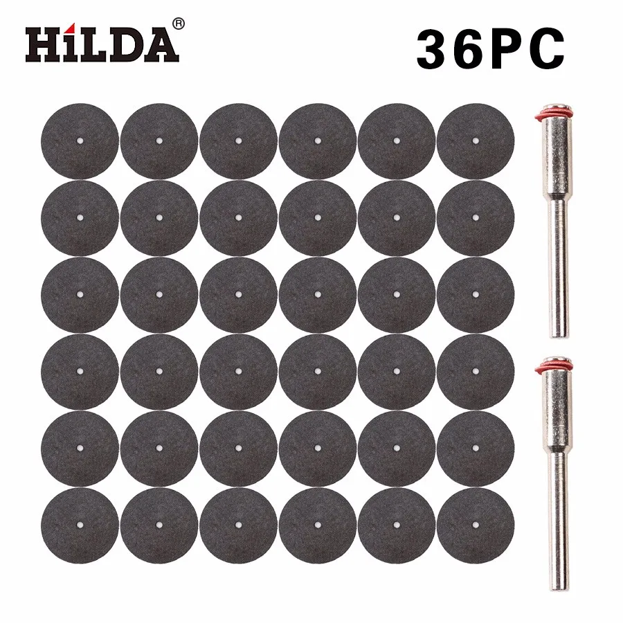 

HILDA Cut Off Disc Wheel 36 Pack For Dremel Craftsman Chicago Mini 15/16" baldes Dremel Rotary Tools with 1 Piece 1/8" Mandrel