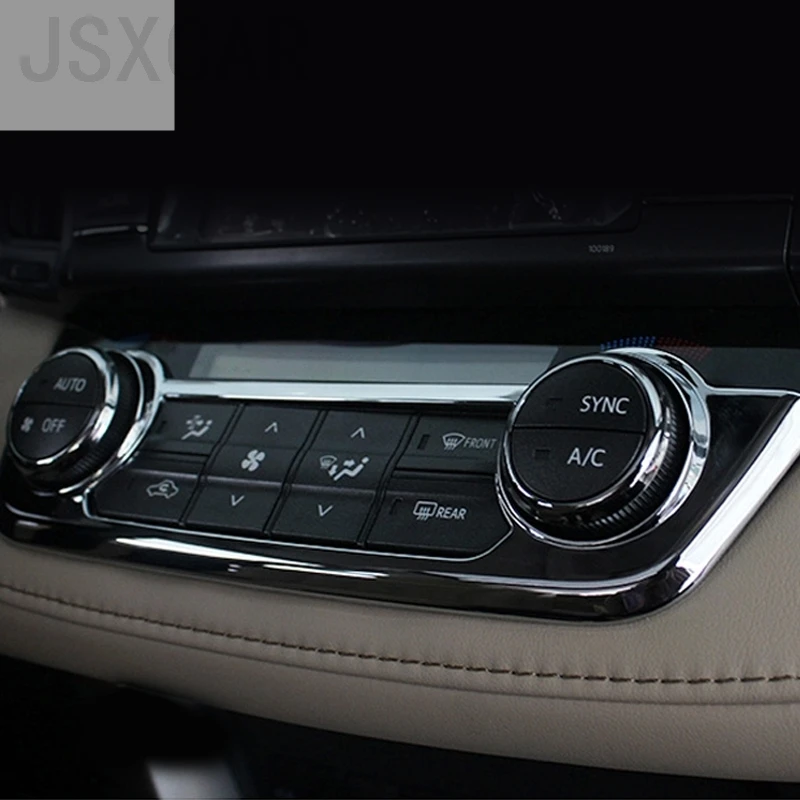 1PCS Chrome Dashboard Fanel decorative frame Trim for Toyota RAV4 2014-2015