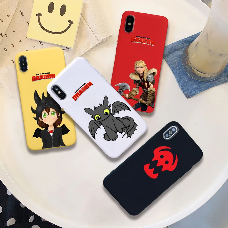 

how to train your dragon soft Silicone Candy Color cover phone case for iPhone X XR XS MAX 6 7 8 plus 6s best Housing