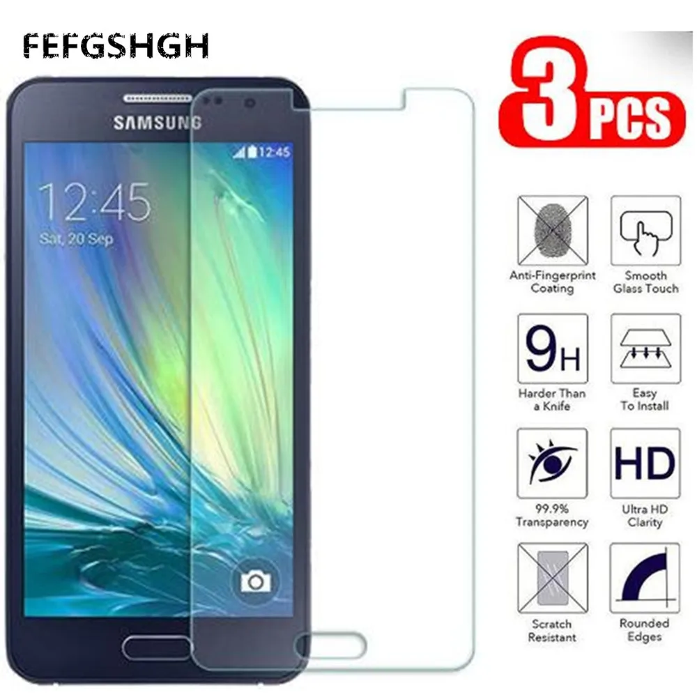 Tempered Glass For Samsung Galaxy A3 2015 A 3 300 A300 A300F A300FU A300H/DS SM-A300H/DS SM-A300F SM-A300FU Screen Protector afbeelding