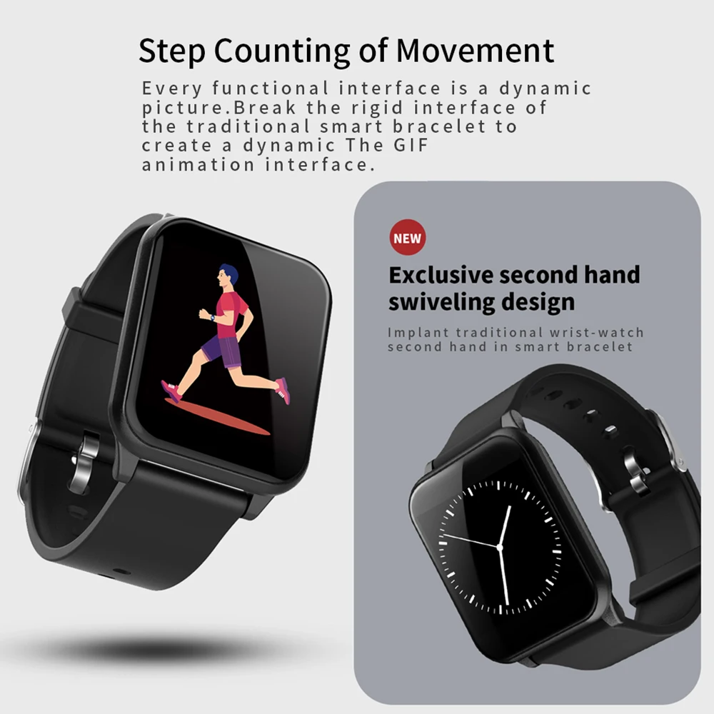 SCELTECH ECG PPG Smart Bracelet Sport Fitness Tracker band Heart Rate Blood Pressure Call SMS Reminder IP67 Waterproof Wristband