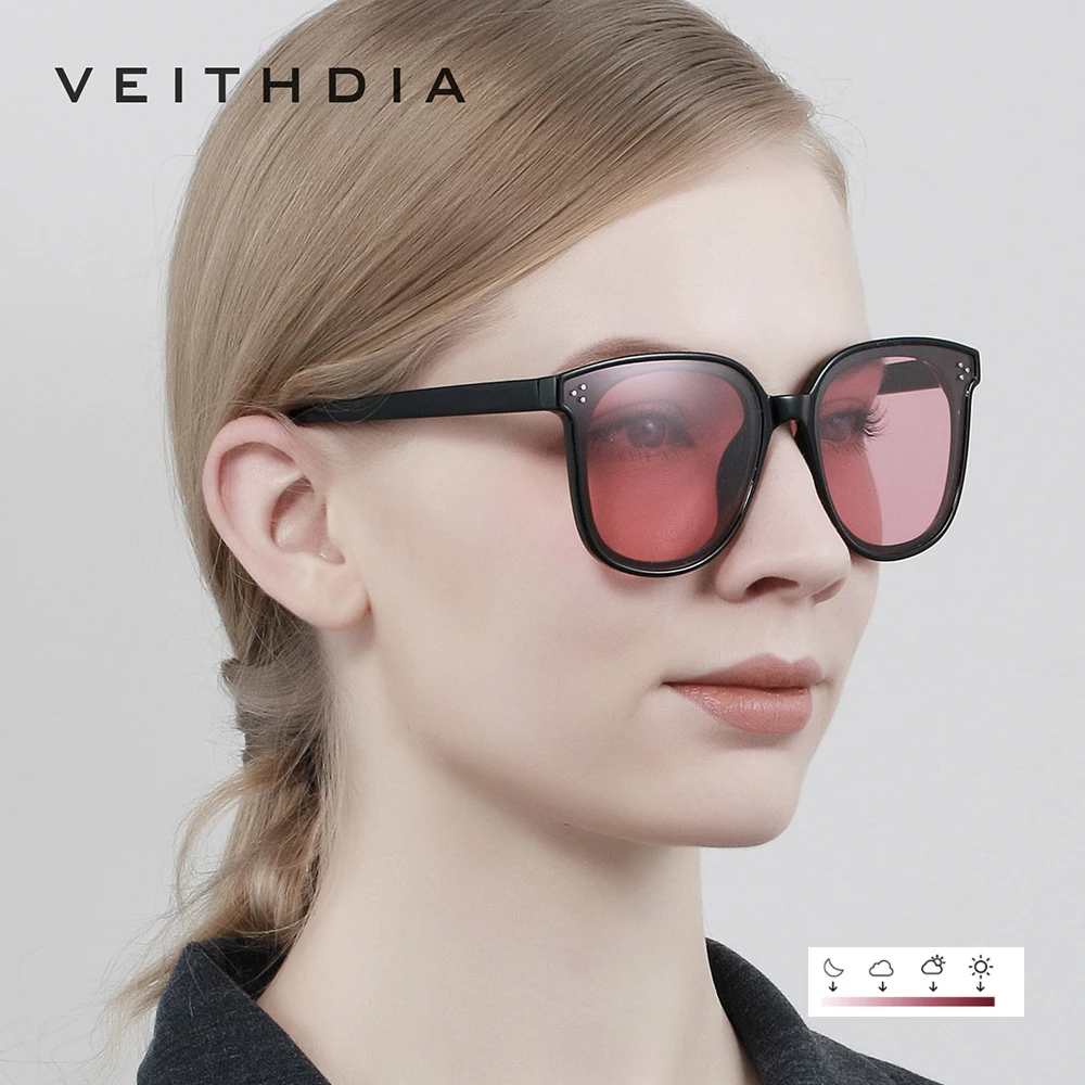 Солнцезащитные очки VEITHDIA женские фотохромные брендовые винтажные дневные