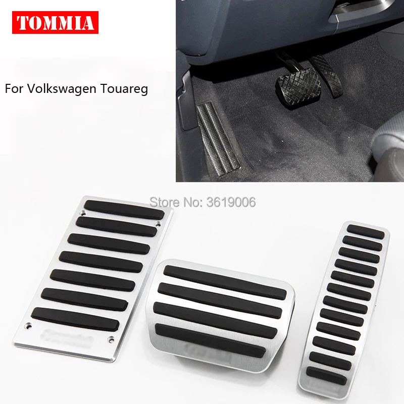 tommia For Volkswagen VW Touareg 2007-2017 Pedal Cover Fuel Gas Brake Foot Rest Housing No Drilling Car-styling tommia For Volkswagen VW Touareg 2007-2017 Pedal Cover Fuel Gas Brake Foot Rest Housing No Drilling Car-styling