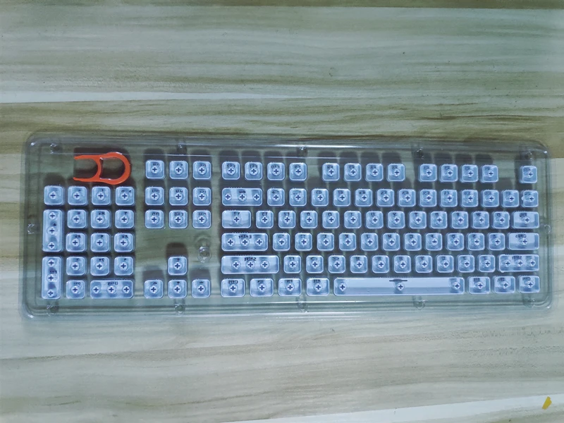 Ретро-колпачки для ключей с двойным литьем белые двухцветные хрустальные ключи для механической клавиатуры с 104 клавишным колпачком US Layout