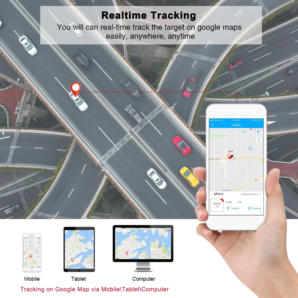 Mini GPS Tracker 4G Magnet TKSTAR 2G TK913 GPS Tracker Car Waterproof Vehicle Auto Voice Monitor Free Web APP TK905 gps tracker,car tracker