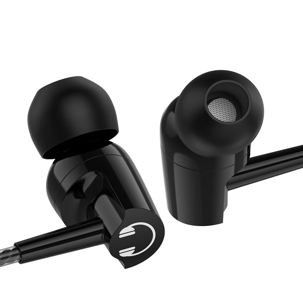 Goedkoop Musttrue PN4 In Ear Oortelefoon Wired Stereo Muziek Bas Headset Handsfree met Microfoon voor Telefoons iphone Xiaomi Samsung 3.5mm connector