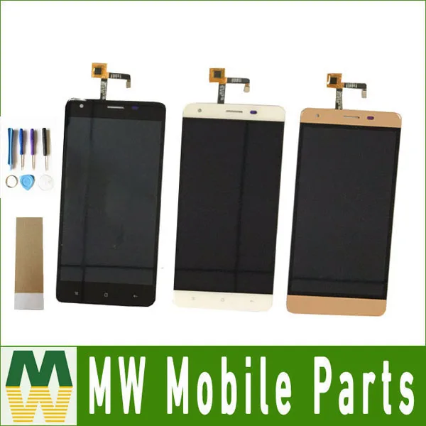 

1PC /Lot For Oukitel k6000 pro LCD Display+Touch Screen Digitizer Assembly Replacement Black White Gold Color With tape