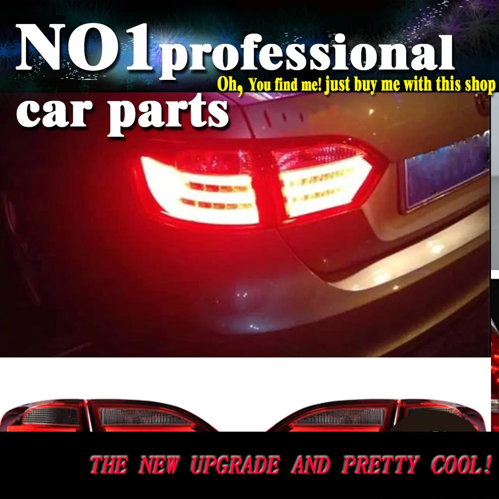 

Car Styling Taillight For Jetta MK6 Accessories Tail Lights 2011-2014 LED Tail Light Rear Lamp DRL+Brake+Park+Signal