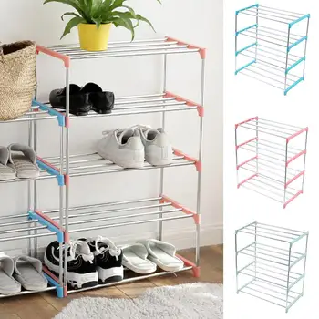 

4 Layer Shoe Rack Organizer Stainless Steel Shoe Storage Display Shoes Organizers Shoes Rack Shelf Shoe Storage Home Storage