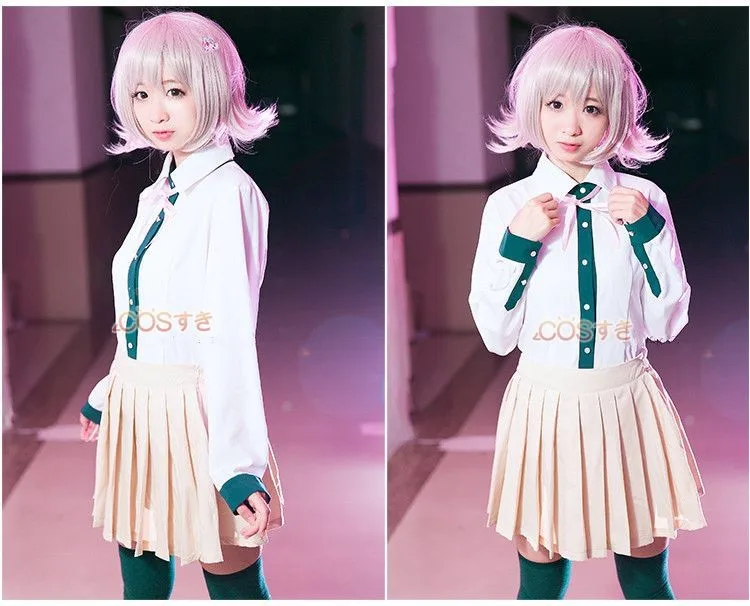 Ежедневно Cos Danganronpa: Trigger Happy Havoc Chiaki Nanami Косплей Одежда Женская Полная посылка